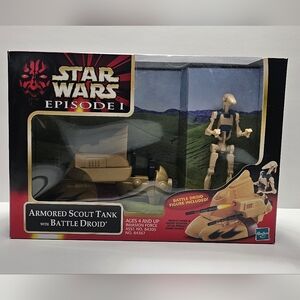 Star Wars Episode I (Variant one) Armored Scout Tank with Battle Droid Figure